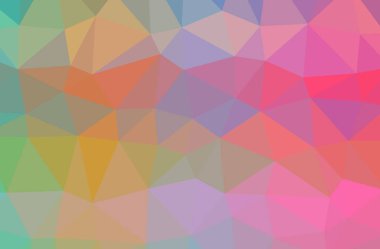 İllüstrasyon Soyut Mavi, yeşil, pembe yatay düşük poli arka plan. Güzel Çokgen tasarım deseni. İhtiyaçlarınız için yararlı. 