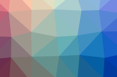 Soyut mavi, kırmızı ve sarı yatay düşük polimerli arkaplan. Çok güzel bir çokgen dizaynı. İhtiyaçlarınız için faydalı. 