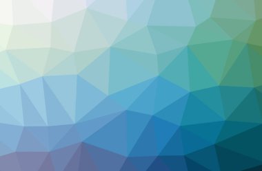 Soyut mavi, sarı ve yeşil yatay düşük polimer arkaplan çizimi. Çok güzel bir çokgen dizaynı. İhtiyaçlarınız için faydalı. 