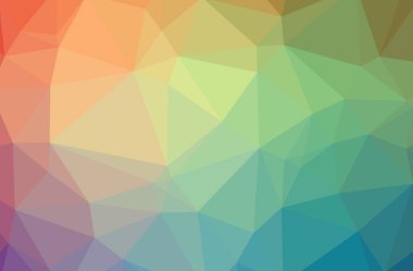 Soyut Yeşil, Pembe, Kırmızı, Sarı, yatay düşük polimer arkaplan. Çok güzel bir çokgen dizaynı. İhtiyaçlarınız için faydalı. 