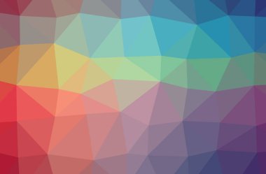 Mavi, kırmızı, yeşil ve sarı yatay düşük poli arka plan resmi. Güzel Çokgen tasarım deseni. İhtiyaçlarınız için yararlı. 