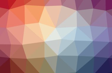 Soyut mavi, kırmızı yatay düşük polimer arkaplan. Çok güzel bir çokgen dizaynı. İhtiyaçlarınız için faydalı. 