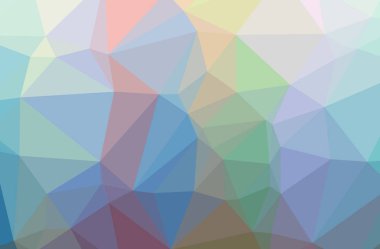 İllüstrasyon Soyut Mavi, pembe, kırmızı yatay düşük poli arka plan. Güzel Çokgen tasarım deseni. İhtiyaçlarınız için yararlı. 