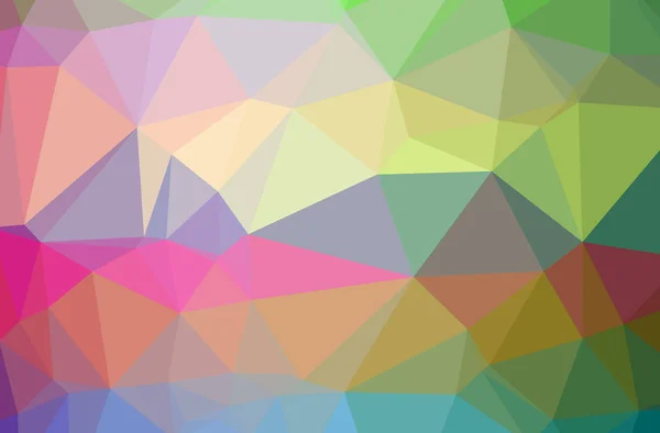 Illustration Abstract Blue Green Purple Red Horizontal Low Poly Background — Stock Photo, Image