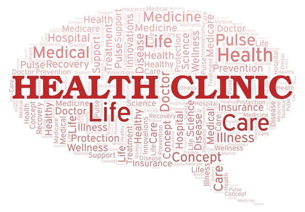 Health Clinic word cloud. Wordcloud made with text only.