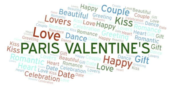 Paris Valentine's word cloud. Word cloud made with text only.