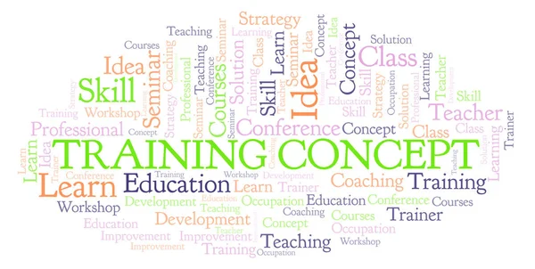 Training Concept Word Cloud Wordcloud Made Text Only — Stock Photo, Image