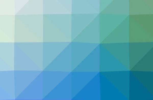 抽象的な青と緑の水平低ポリの背景のイラスト 美しい多角形のデザインパターン あなたのニーズに役立つ — ストック写真