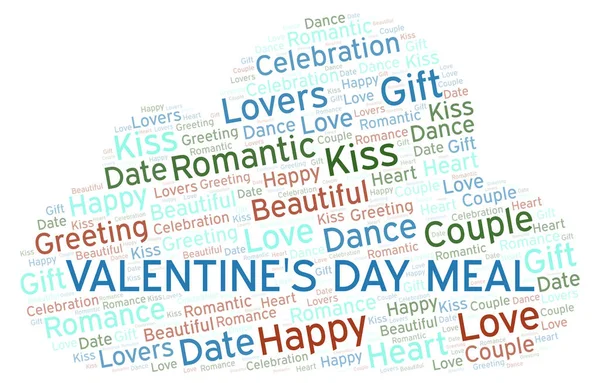 Valentine Day Cuvânt Cheie Cloud Word Cloud Realizat Numai Text — Fotografie, imagine de stoc