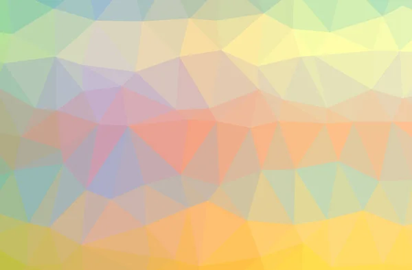 Illustration Von Abstrakten Blauen Grünen Orangen Horizontalen Low Poly Hintergrund — Stockfoto