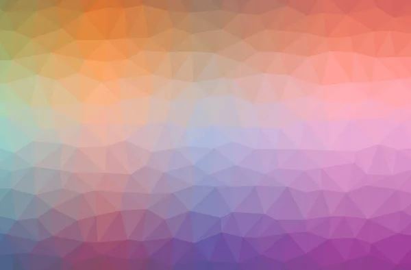 Illustratie Van Abstract Oranje Paarse Horizontale Laag Poly Achtergrond Mooie — Stockfoto