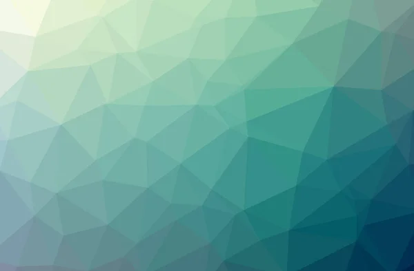 Illustration Von Abstrakten Blauen Und Grünen Horizontalen Low Poly Hintergrund — Stockfoto