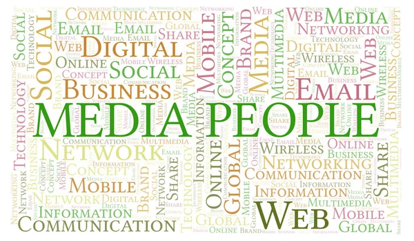 Media People word cloud. Word cloud made with text only.