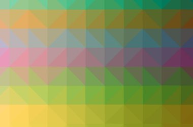 Soyut Yeşil, Pembe, Kırmızı, Sarı, yatay düşük polimer arkaplan. Çok güzel bir çokgen dizaynı. İhtiyaçlarınız için faydalı. 