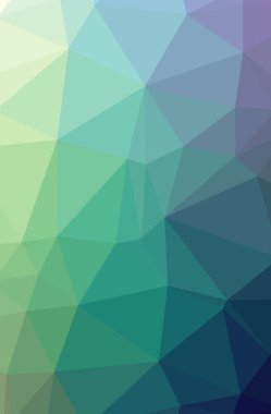 Mavi, mor ve yeşil dikey düşük poli arka plan resmi. Güzel Çokgen tasarım deseni. İhtiyaçlarınız için yararlı. 