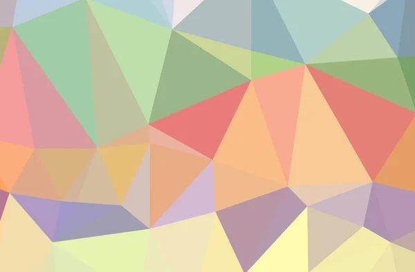 Ілюстрація Абстрактного Зеленого Помаранчевого Жовтого Горизонтального Низького Поля Чудовий Багатокутник — стокове фото