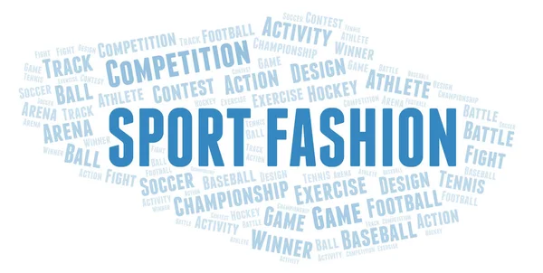 Sport Mode Word Cloud Wordcloud Gjorda Med Endast Text — Stockfoto