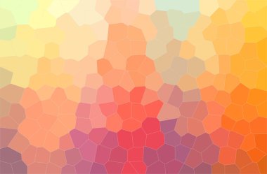 Orange illüstrasyon soyut, orta boyut altıgen arka plan sarı.