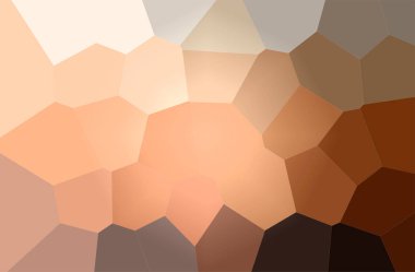 Soyut illüstrasyon kahverengi, turuncu dev altıgen arka plan.