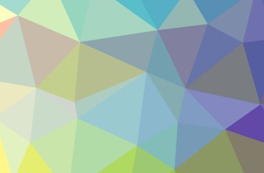 Soyut mavi, sarı ve yeşil yatay düşük polimer arkaplan çizimi. Çok güzel bir çokgen dizaynı. İhtiyaçlarınız için faydalı. 