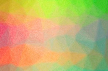 Abstract illustration of green, pink, red Impasto background. clipart