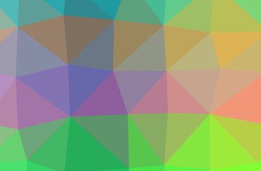 İllüstrasyon soyut yeşil, pembe, kırmızı yatay düşük poli arka plan. Güzel Çokgen tasarım deseni. İhtiyaçlarınız için yararlı. 