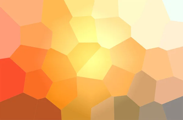 Abstracte Illustratie Van Oranje Gele Giant Hexagon Achtergrond — Stockfoto