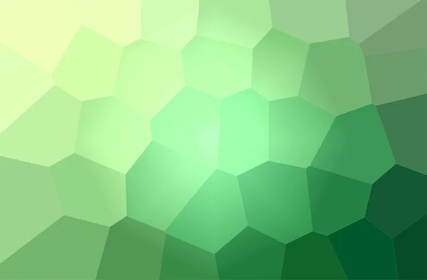 绿色巨型六边形水平背景的例证数字化 — 图库照片