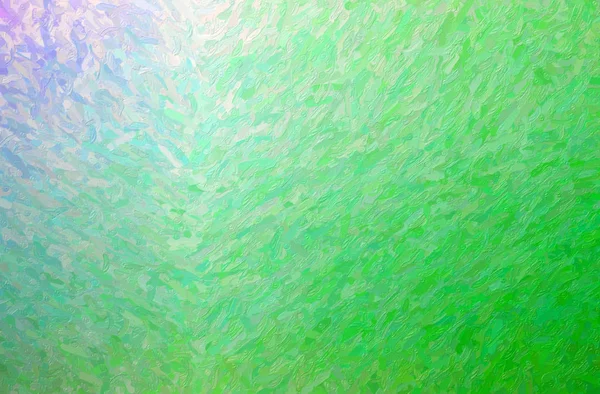 Abstract illustration of green Large Color Variation Impasto background.