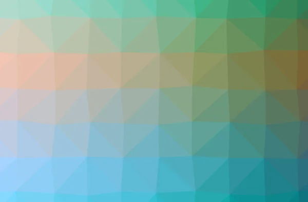 Illustration Abstract Blue Green Horizontal Low Poly Background Beautiful Polygon — Stock Photo, Image