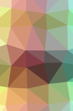 Soyut Yeşil, turuncu, sarı dikey düşük poli arka plan resmi. Güzel Çokgen tasarım deseni. İhtiyaçlarınız için yararlı. 