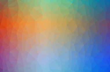 Mavi, yeşil ve kırmızı yatay düşük poli arka plan resmi. Güzel Çokgen tasarım deseni. İhtiyaçlarınız için yararlı. 