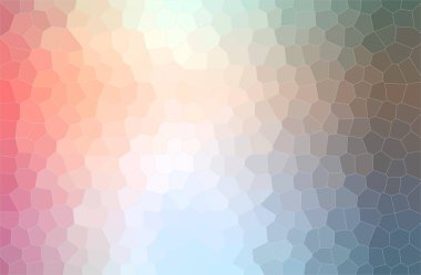 Kırmızı Küçük Altıgen arkaplanının soyut çizimi.