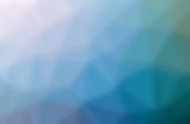 Küçük cam zemin boyunca mavi ve yeşilin soyut çizimi.