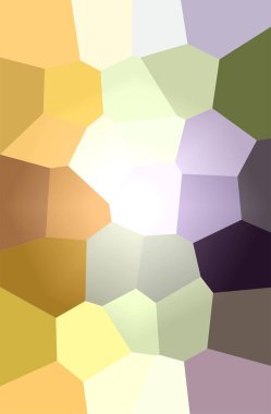 Turuncu, sarı dev altıgen arkaplanının soyut çizimi.