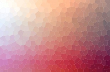 Kırmızı Küçük Altıgen arkaplanının soyut çizimi.