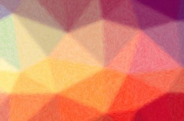 Soyut illüstrasyon kırmızı, koyu renk boya arka plan sarı.