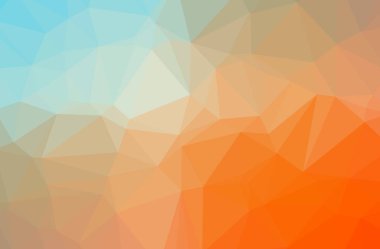 Soyut mavi, turuncu, düşük yatay polimer arkaplan. Çok güzel bir çokgen dizaynı. İhtiyaçlarınız için faydalı. 