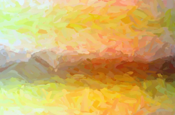 Abstracte Illustratie Van Oranje Impressionistische Impasto Achtergrond — Stockfoto