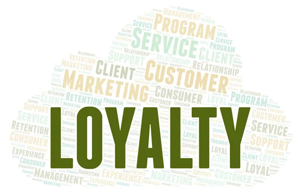 Loyalty Word Cloud Wordcloud Made Text Only — Stock Photo, Image