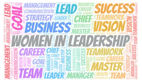 Women In Leadership word cloud. Wordcloud made with text only.