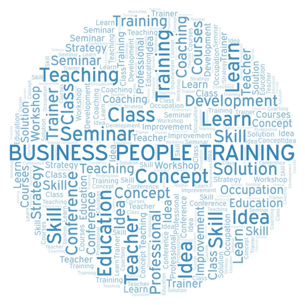 Business People Formation Cloud Mot Wordcloud Fait Avec Texte Seulement — Photo