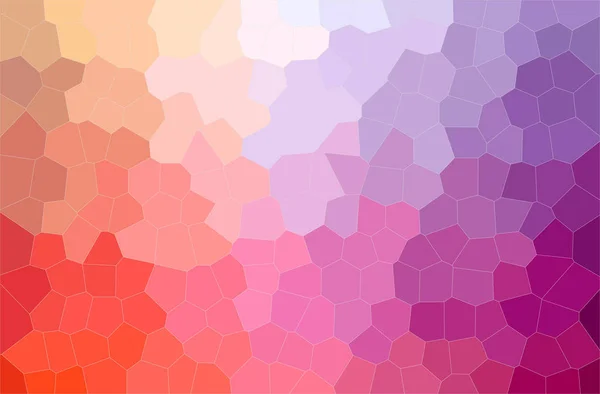 Abstract Illustration Pink Yellow Middle Size Hexagon Background — Stock Photo, Image