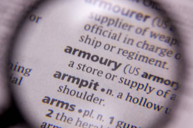 Silah deposu sözcüğü veya tümceciği bir sözlük