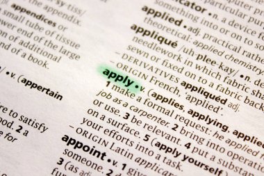 Sözcük veya tümcecik Sözlükteki uygulamak