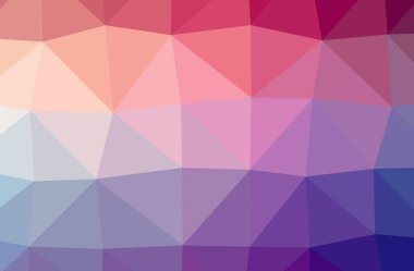 İllüstrasyon soyut pembe, mor, kırmızı yatay düşük poli arka plan. Güzel Çokgen tasarım deseni. İhtiyaçlarınız için yararlı. 