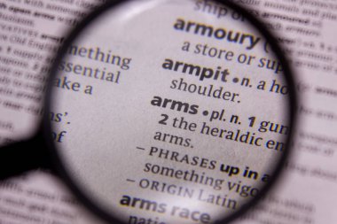 Silah sözcüğü veya tümceciği bir sözlük