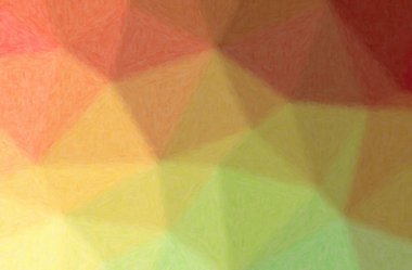 Yeşil, turuncu, sarı Impasto arkaplanının soyut çizimi.