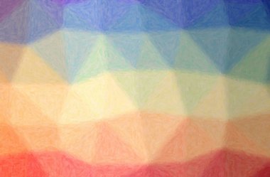 Mavi ve turuncu Impasto arkaplanının soyut çizimi.