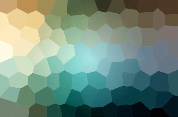 Abstract Illustratie Van Blauwe Groene Gele Big Hexagon Achtergrond — Stockfoto